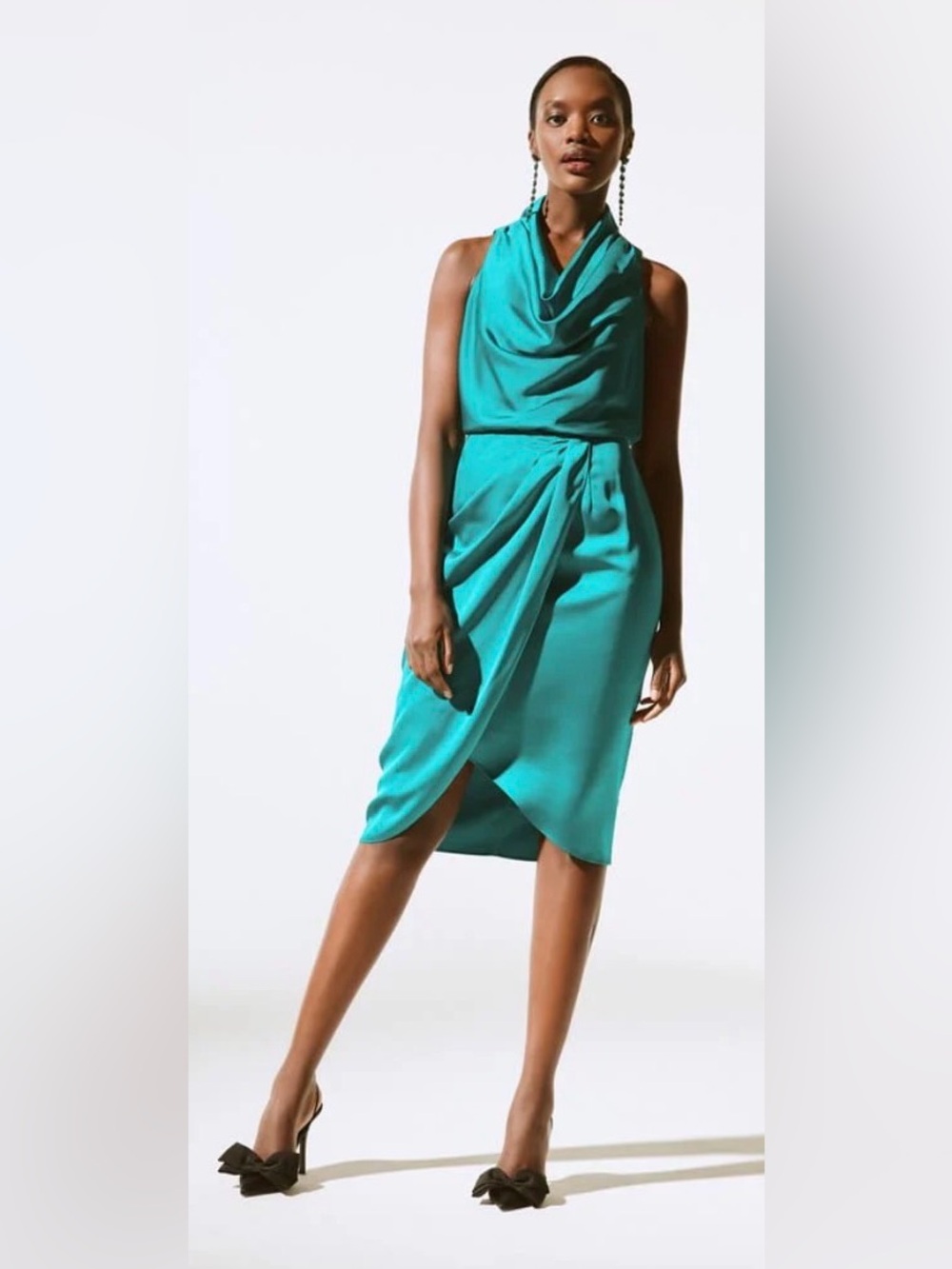 NWT 🇨🇦 Joseph Ribkoff Satin Sleeveless Sheath Dress